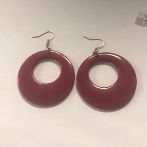 Maroon earrings